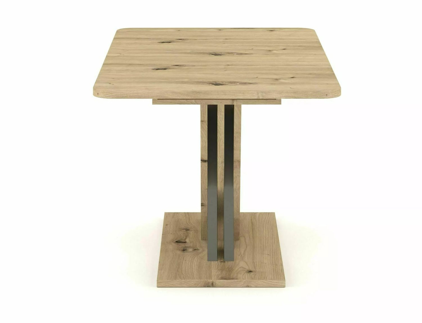 Kitchen Table Exel | size: Length: 85cm, Width: 180cm, Height: 76cm | color: Oak/Grey | image: 4 | variant: 1006547