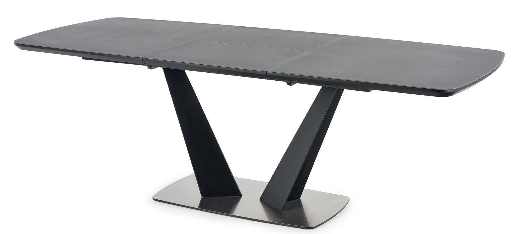 Kitchen Table Fangor | size: Length: 90cm, Width: 220cm, Height: 76cm | color: Black/Grey | image: 2 | variant: 1012349
