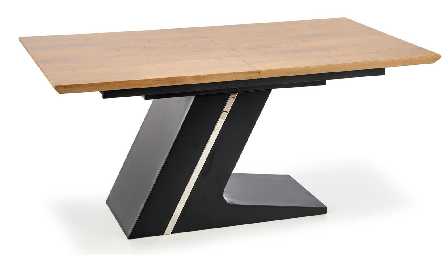 Kitchen Table Ferguson | size: Length: 90cm, Width: 220cm, Height: 75cm | color: Black/Oak | image: 1 | variant: 1011299