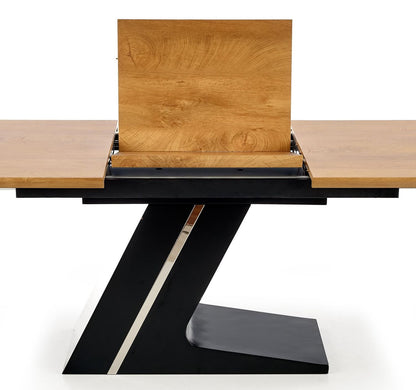 Kitchen Table Ferguson | size: Length: 90cm, Width: 220cm, Height: 75cm | color: Black/Oak | image: 6 | variant: 1011299