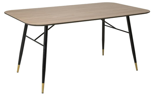 Kitchen Table Flora | size: Length: 90cm, Width: 160cm, Height: 77cm | color: Beige | image: 0 | variant: 1017869