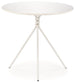 Kitchen Table Fondi | size: Length: 80cm, Width: 80cm, Height: 75cm, Diameter: 80cm | color: White | image: 1 | variant: 1006453