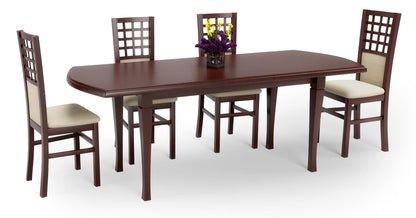 Kitchen Table Fryderyk | size: Length: 90cm, Width: 240cm, Height: 74cm | color: Walnut | image: 3 | variant: 1006362
