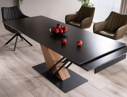 Kitchen Table Genesis 1 | size: Length: 90cm, Width: 240cm, Height: 75cm | color: Black | image: 4 | variant: 1006610