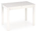 Kitchen Table Gino | size: Length: 60cm, Width: 135cm, Height: 75cm | color: White | image: 1 | variant: 1006367