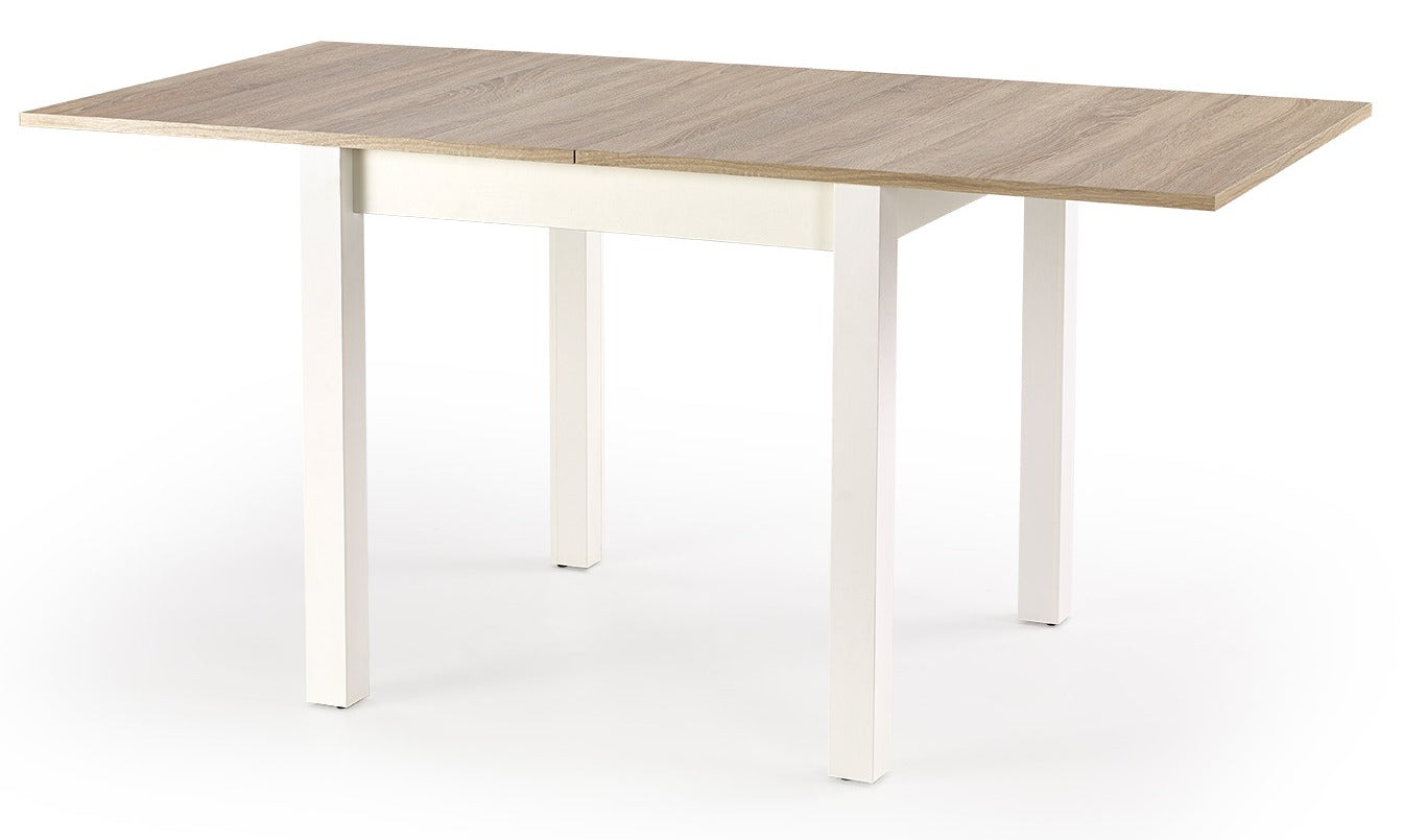 Kitchen Table Gracjan | size: Length: 80cm, Width: 160cm, Height: 76cm | color: White/Oak | image: 3 | variant: 1006374