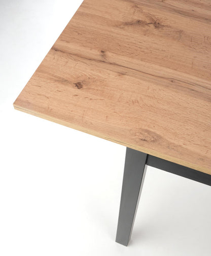 Kitchen Table Greg | size: Length: 74cm, Width: 168cm, Height: 75cm | color: Black/Oak | image: 6 | variant: 1012351