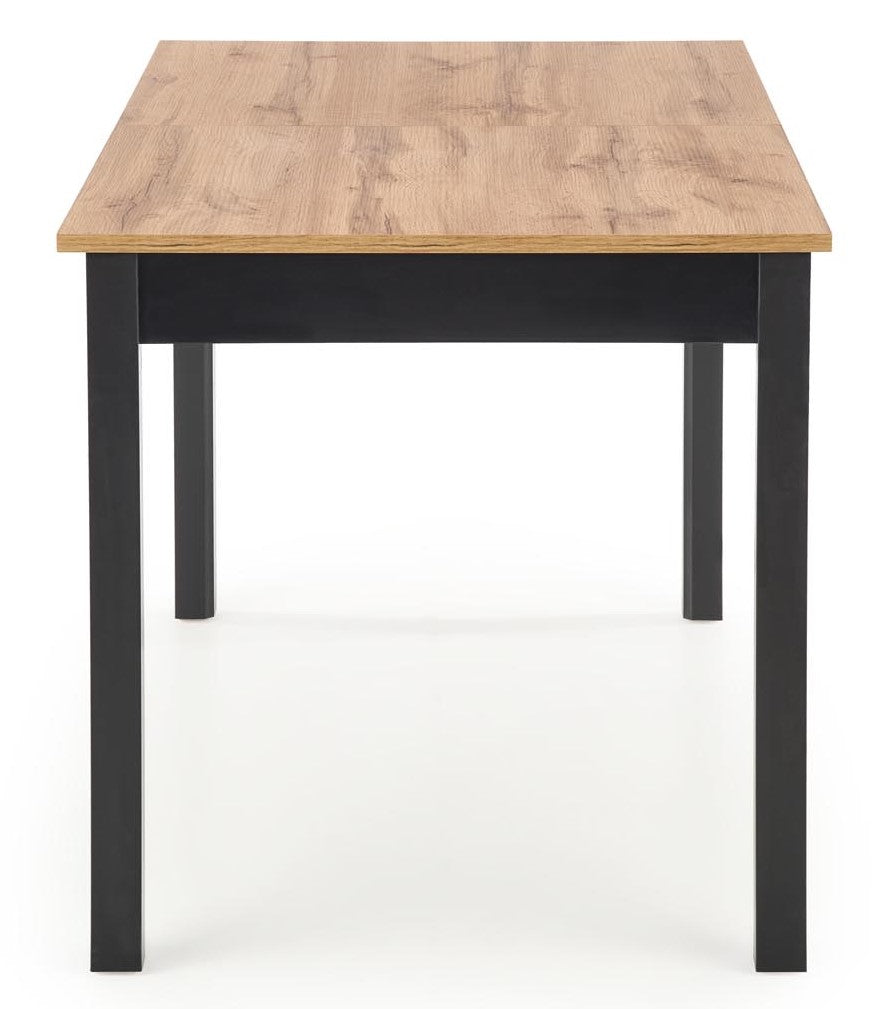 Kitchen Table Greg | size: Length: 74cm, Width: 168cm, Height: 75cm | color: Black/Oak | image: 8 | variant: 1012351