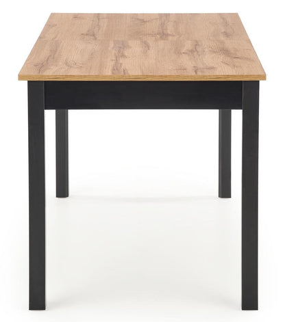 Kitchen Table Greg | size: Length: 74cm, Width: 168cm, Height: 75cm | color: Black/Oak | image: 8 | variant: 1012351