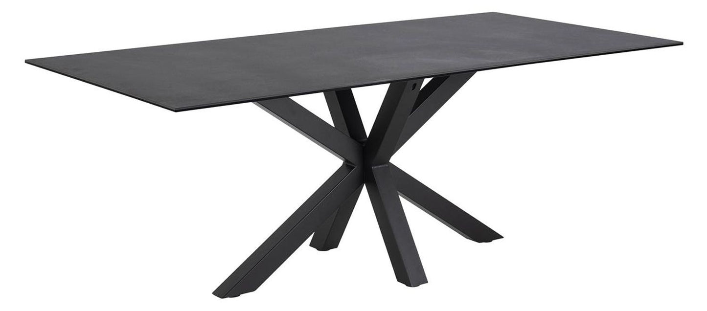 Kitchen Table Heaven | size: Length: 100cm, Width: 200cm, Height: 75.5cm | color: Black | image: 0 | variant: 1006511