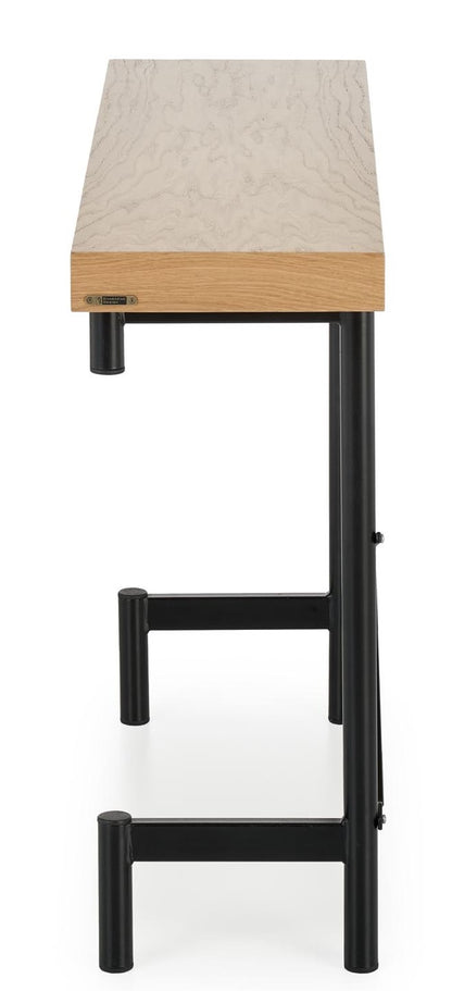 Kitchen Table Inferno | size: Length: 30cm, Width: 106cm, Height: 77cm | color: Black/Oak | image: 3 | variant: 1011997