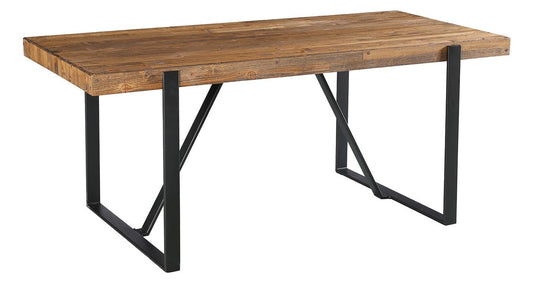 Kitchen Table Ironbridge | size: Length: 88cm, Width: 180cm, Height: 76cm | color: Brown | image: 0 | variant: 1017873