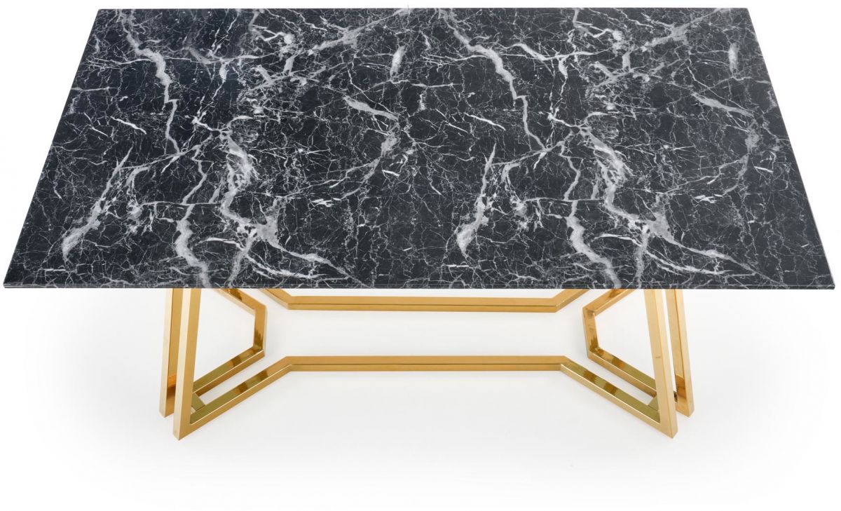 Kitchen Table Konami | size: Length: 90cm, Width: 160cm, Height: 75cm | color: Black | image: 4 | variant: 1012804