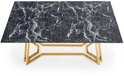 Kitchen Table Konami | size: Length: 90cm, Width: 160cm, Height: 75cm | color: Black | image: 4 | variant: 1012804