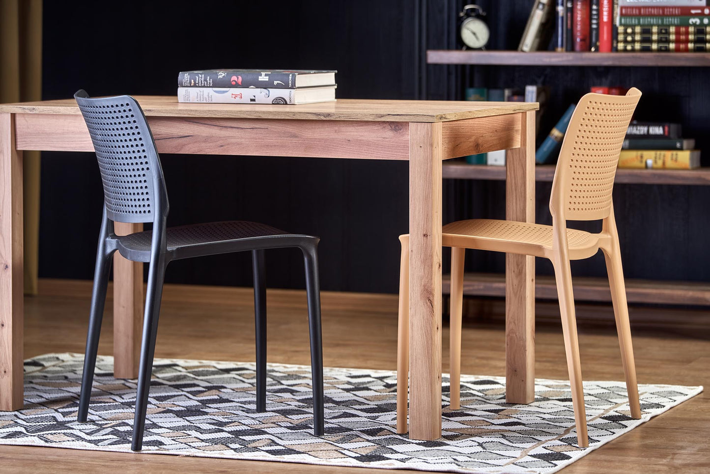 Kitchen Table Ksawery | size: Length: 68cm, Width: 120cm, Height: 76cm | color: Artisan/Oak | image: 2 | variant: 1006381
