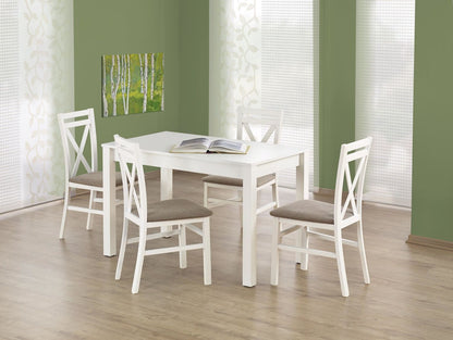 Kitchen Table Ksawery | size: Length: 68cm, Width: 120cm, Height: 76cm | color: White | image: 5 | variant: 1006378