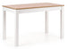 Kitchen Table Ksawery | size: Length: 68cm, Width: 120cm, Height: 76cm | color: White/Oak | image: 0 | variant: 1006380