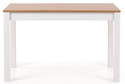 Kitchen Table Ksawery | size: Length: 68cm, Width: 120cm, Height: 76cm | color: White/Oak | image: 1 | variant: 1006380