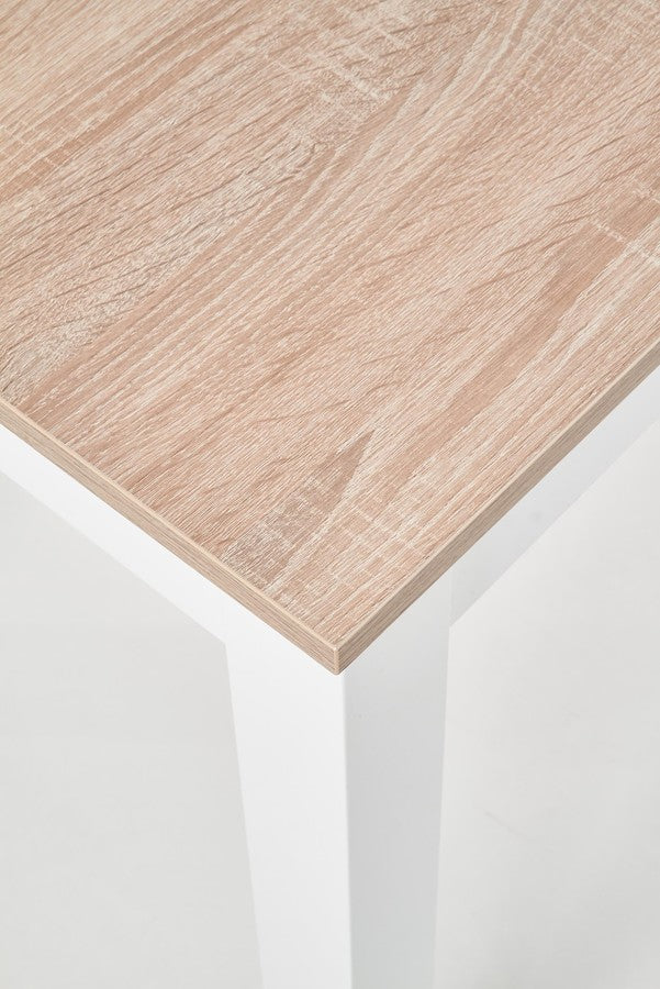 Kitchen Table Ksawery | size: Length: 68cm, Width: 120cm, Height: 76cm | color: White/Oak | image: 3 | variant: 1006380