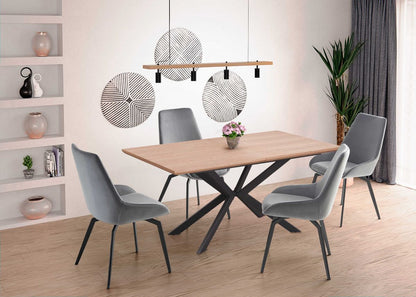 Kitchen Table Legart | size: Length: 90cm, Width: 200cm, Height: 76cm | color: Oak | image: 2 | variant: 1012805