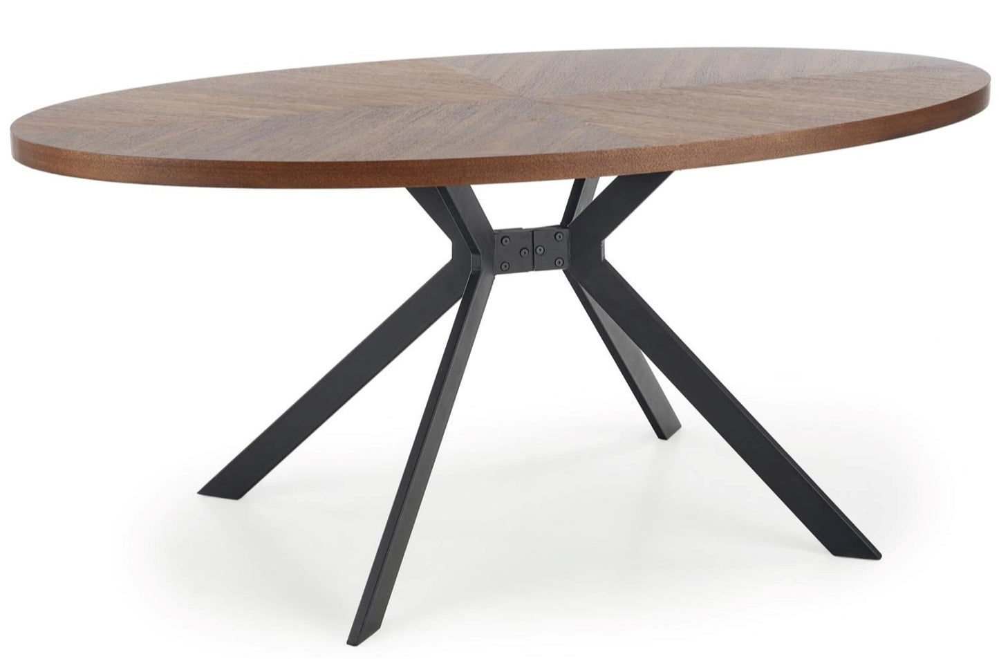 Kitchen Table Locarno | size: Length: 90cm, Width: 170cm, Height: 75cm | color: Black/Walnut | image: 1 | variant: 1012577