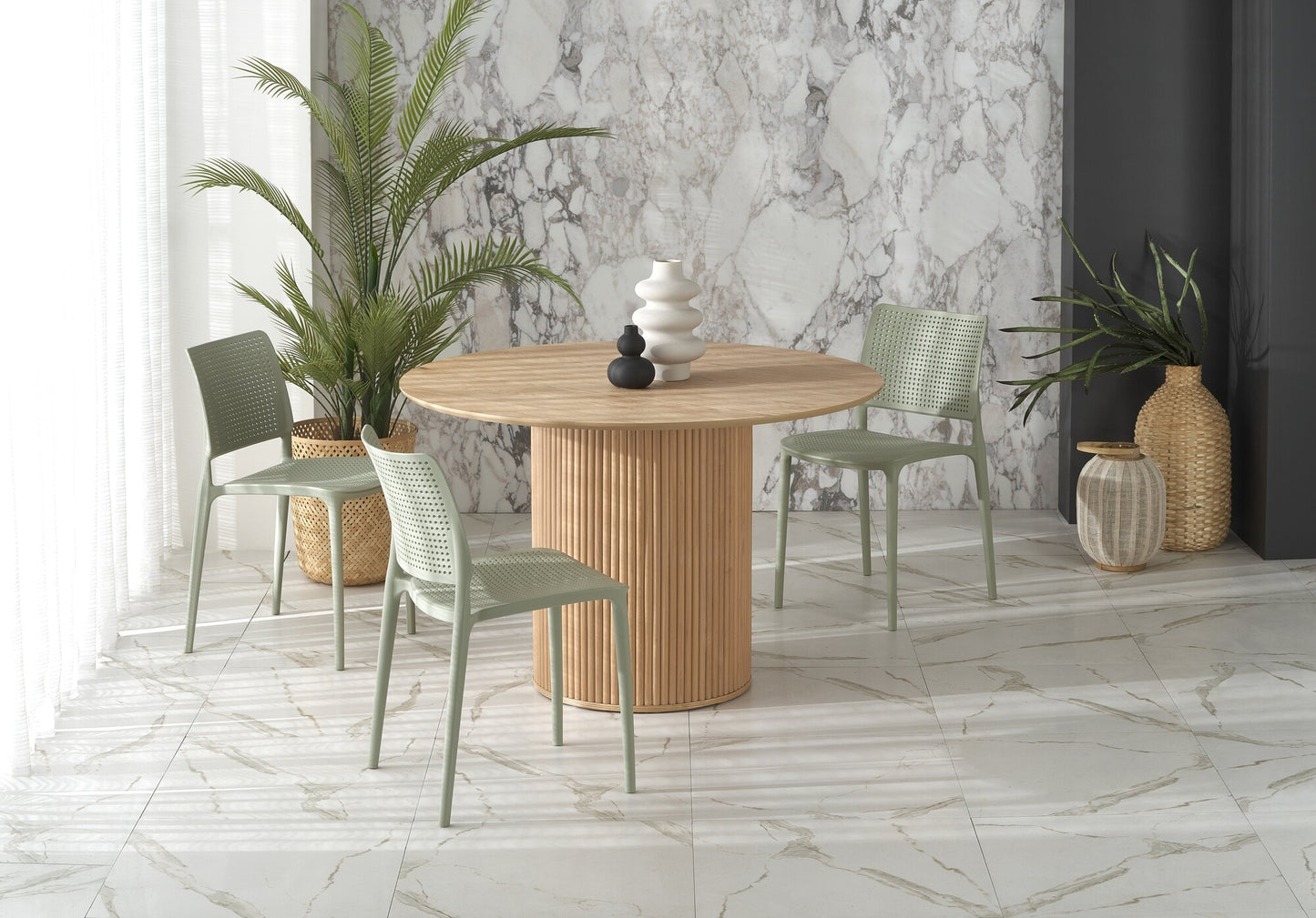 Kitchen Table Lopez | size: Length: 120cm, Width: 120cm, Height: 78cm | color: Oak | image: 1 | variant: 1013020