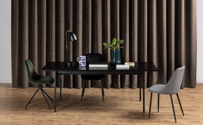 Kitchen Table Loughborough | size: Length: 90cm, Width: 200cm, Height: 74cm | color: Black | image: 5 | variant: 1005670
