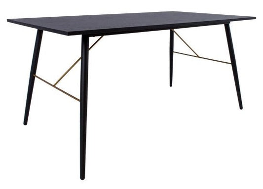 Kitchen Table Luxembourg | size: Length: 90cm, Width: 160cm, Height: 75cm | color: Black | image: 1 | variant: 1012011