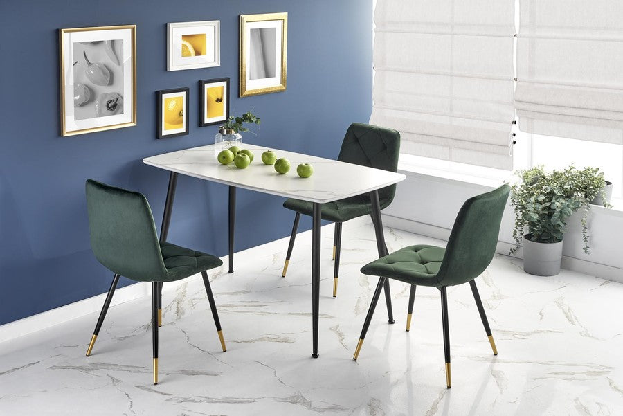 Kitchen Table Marco | size: Length: 70cm, Width: 120cm, Height: 65cm | color: White | image: 3 | variant: 1012001