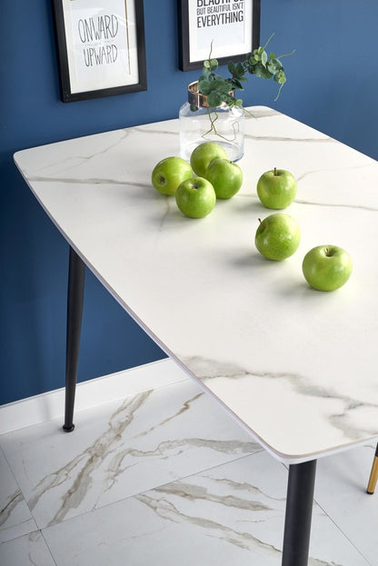 Kitchen Table Marco | size: Length: 70cm, Width: 120cm, Height: 65cm | color: White | image: 6 | variant: 1012001