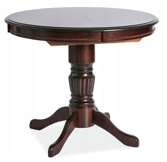 Kitchen Table Margo | size: Length: 90cm, Width: 125cm, Height: 75cm, Diameter: 90cm | color: Walnut | image: 1 | variant: 1011192