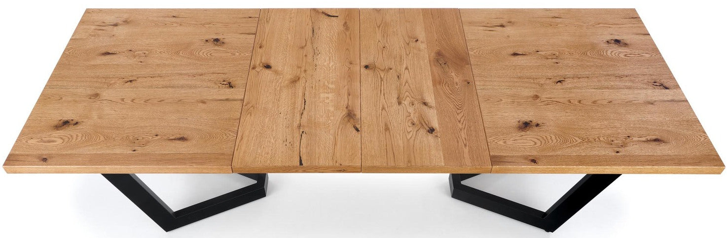 Kitchen Table Massive | size: Length: 90cm, Width: 250cm, Height: 77cm | color: Oak | image: 4 | variant: 1016887
