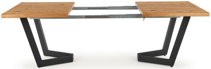 Kitchen Table Massive | size: Length: 90cm, Width: 250cm, Height: 77cm | color: Oak | image: 6 | variant: 1016887
