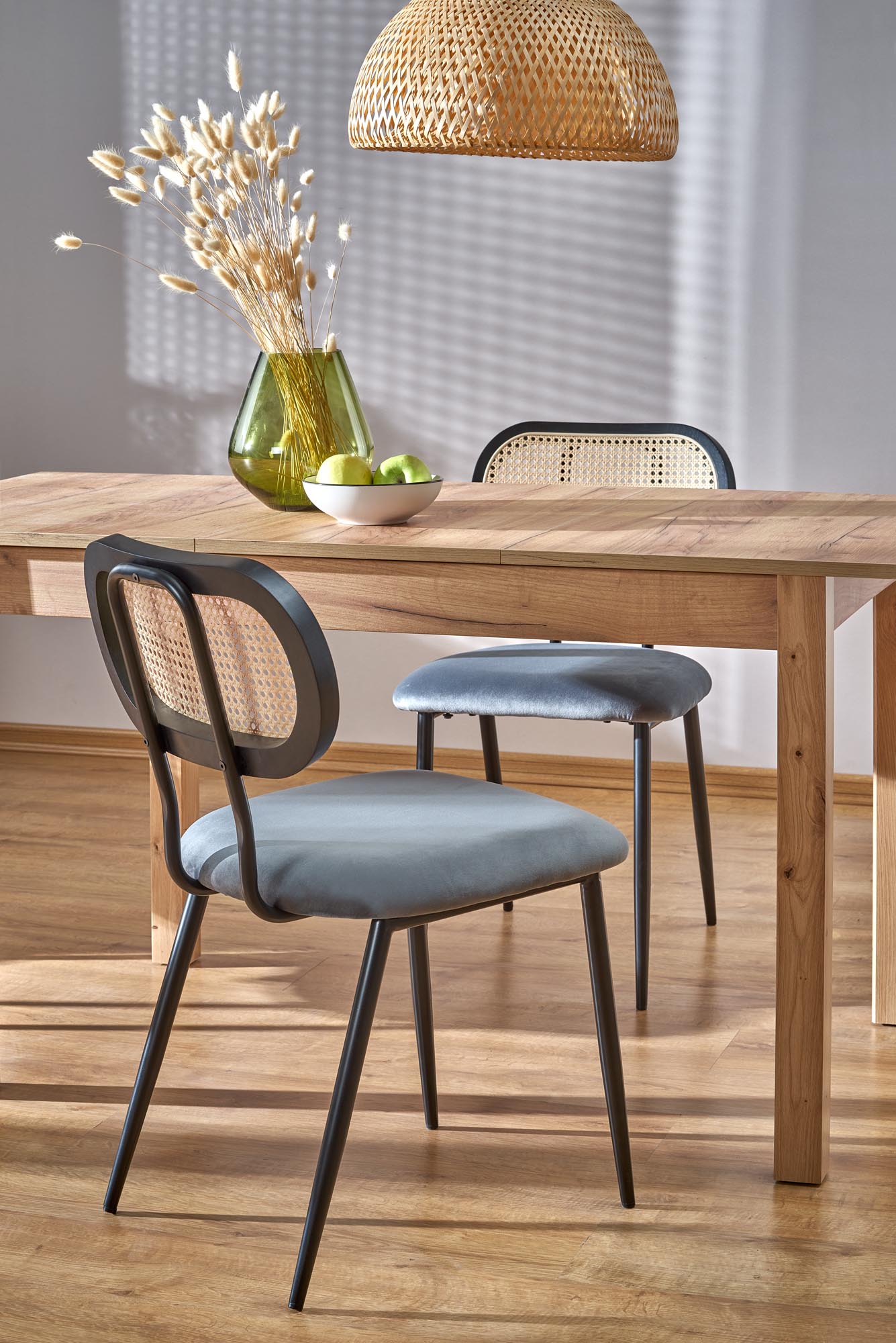 Kitchen Table Maurycy | size: Length: 75cm, Width: 158cm, Height: 76cm | color: Artisan/Oak | image: 3 | variant: 1006387