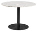 Kitchen Table Milan | size: Length: 105cm, Width: 105cm, Height: 75cm, Diameter: 105cm | color: White/Black | image: 0 | variant: 1001561