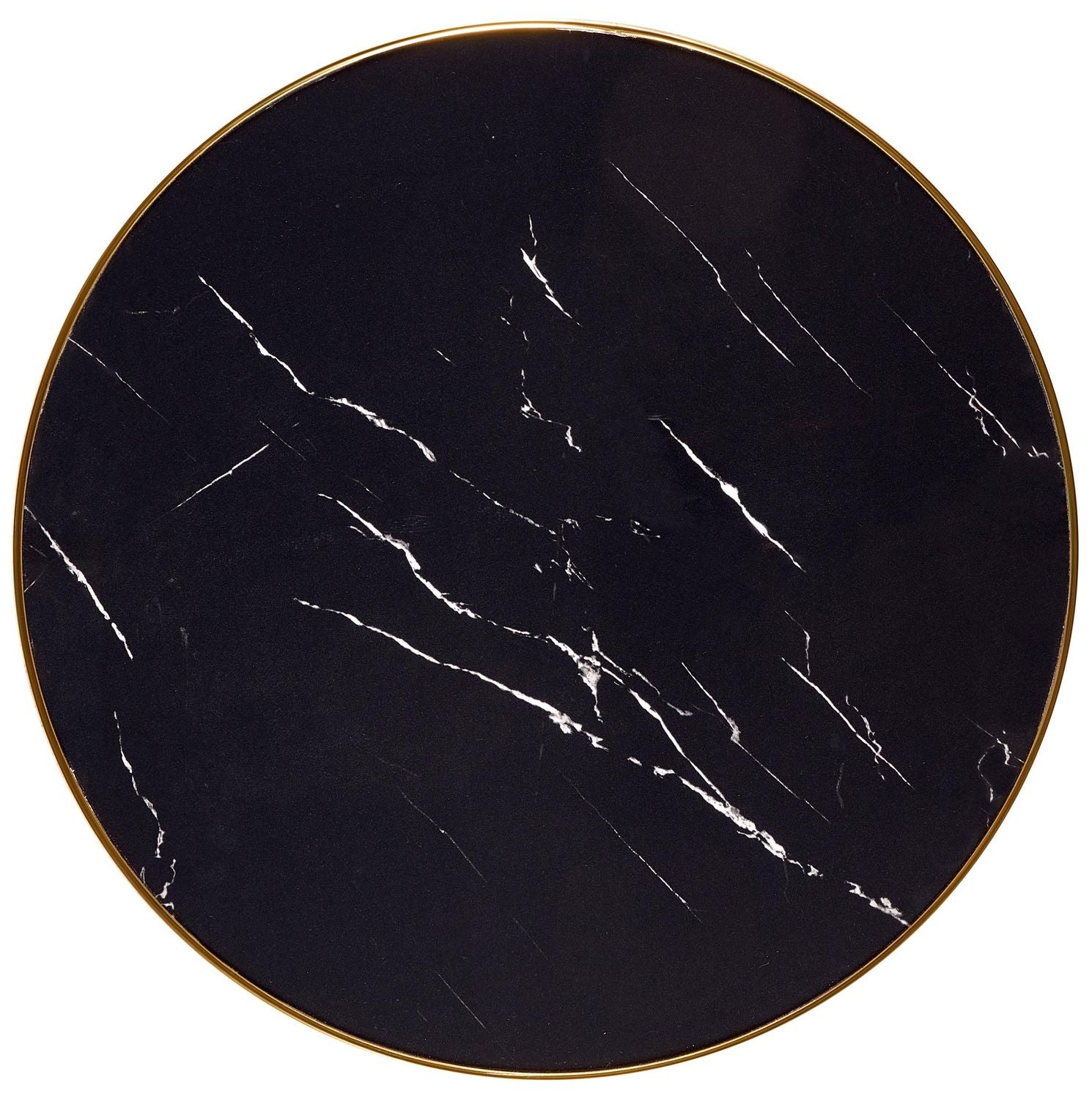 Kitchen Table Molina | size: Length: 59cm, Width: 59cm, Height: 74cm, Diameter: 59cm | color: Marble/Black/Gold | image: 5 | variant: 1013022