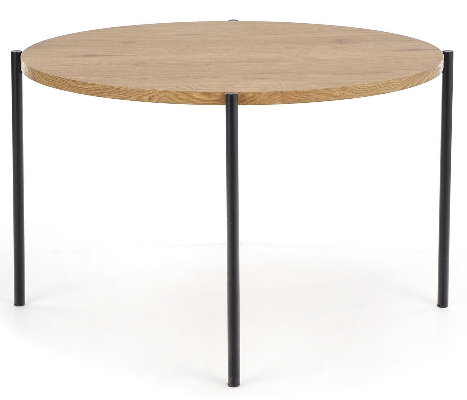 Kitchen Table Morgan | size: Length: 120cm, Width: 120cm, Height: 76cm, Diameter: 120cm | color: Black/Oak | image: 5 | variant: 1011213