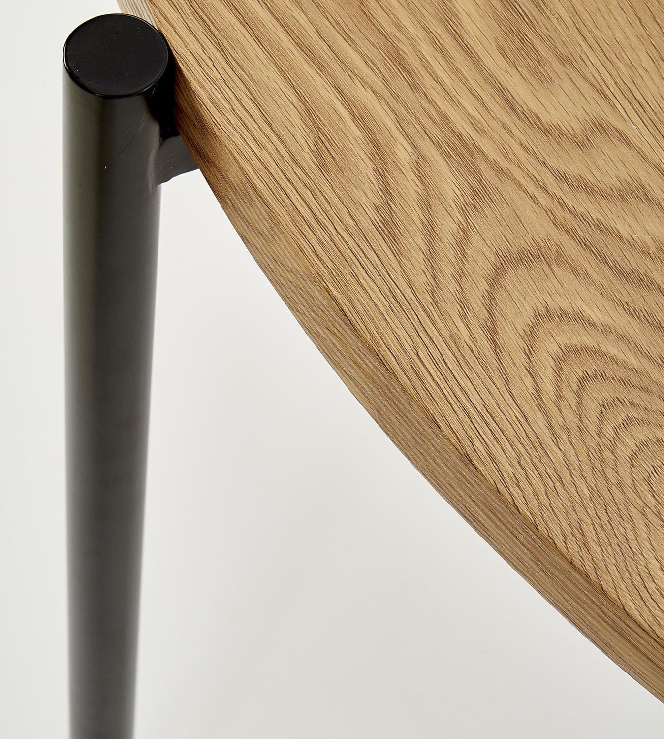Kitchen Table Morgan | size: Length: 120cm, Width: 120cm, Height: 76cm, Diameter: 120cm | color: Black/Oak | image: 7 | variant: 1011213