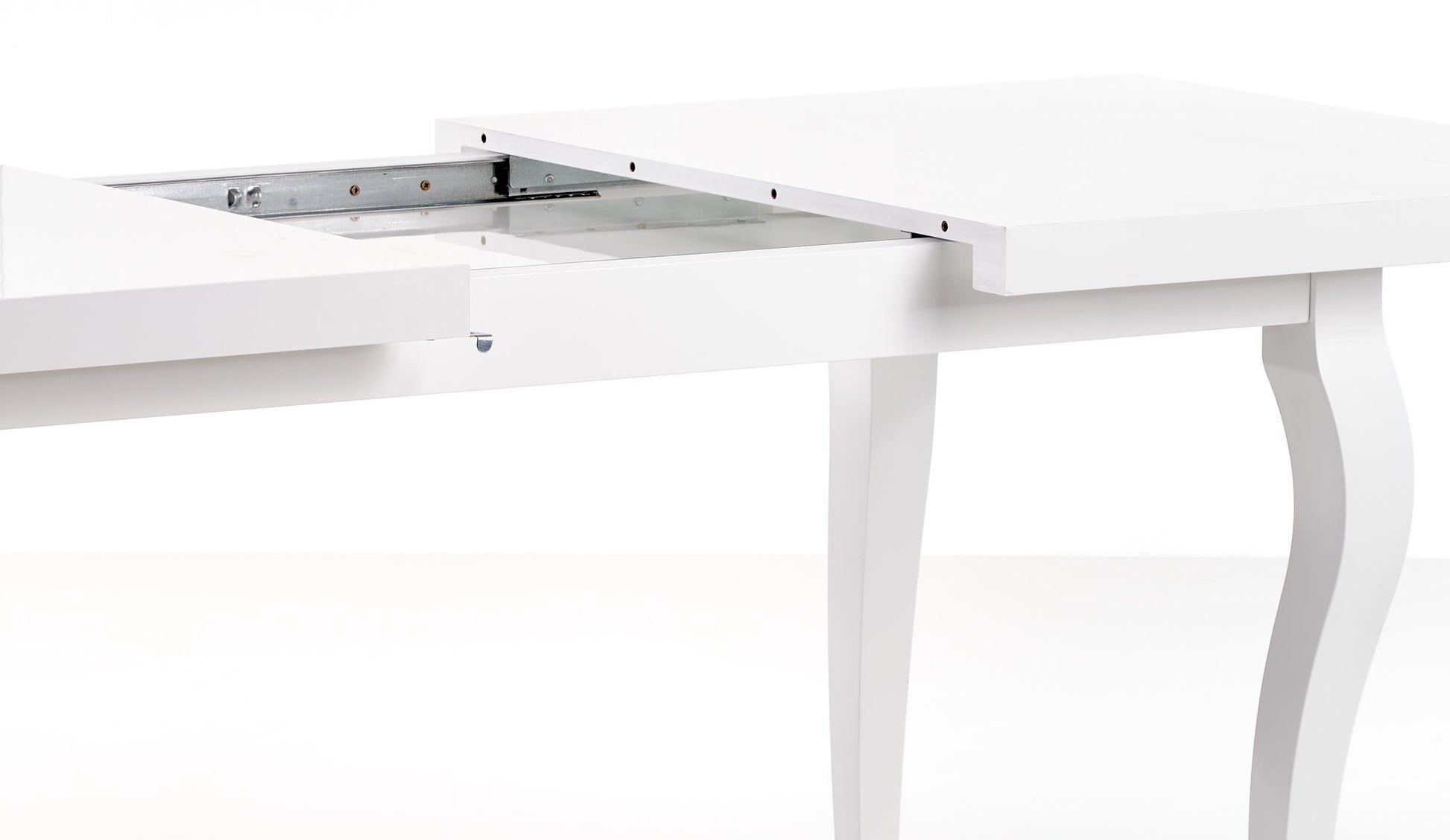 Kitchen Table Mozart | size: Length: 80cm, Width: 180cm, Height: 75cm | color: White | image: 5 | variant: 1011267