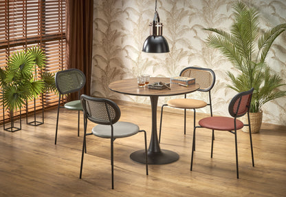 Kitchen Table Olmo | size: Length: 90cm, Width: 90cm, Height: 83cm, Diameter: 90cm | color: Black/Oak | image: 1 | variant: 1013024