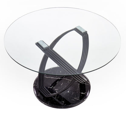 Kitchen Table Optico | size: Length: 120cm, Width: 120cm, Height: 77cm, Diameter: 120cm | color: Transparent | image: 4 | variant: 1011264