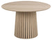 Kitchen Table Palermo | size: Length: 120cm, Width: 120cm, Height: 75cm, Diameter: 120cm | color: Beige | image: 1 | variant: 1001529