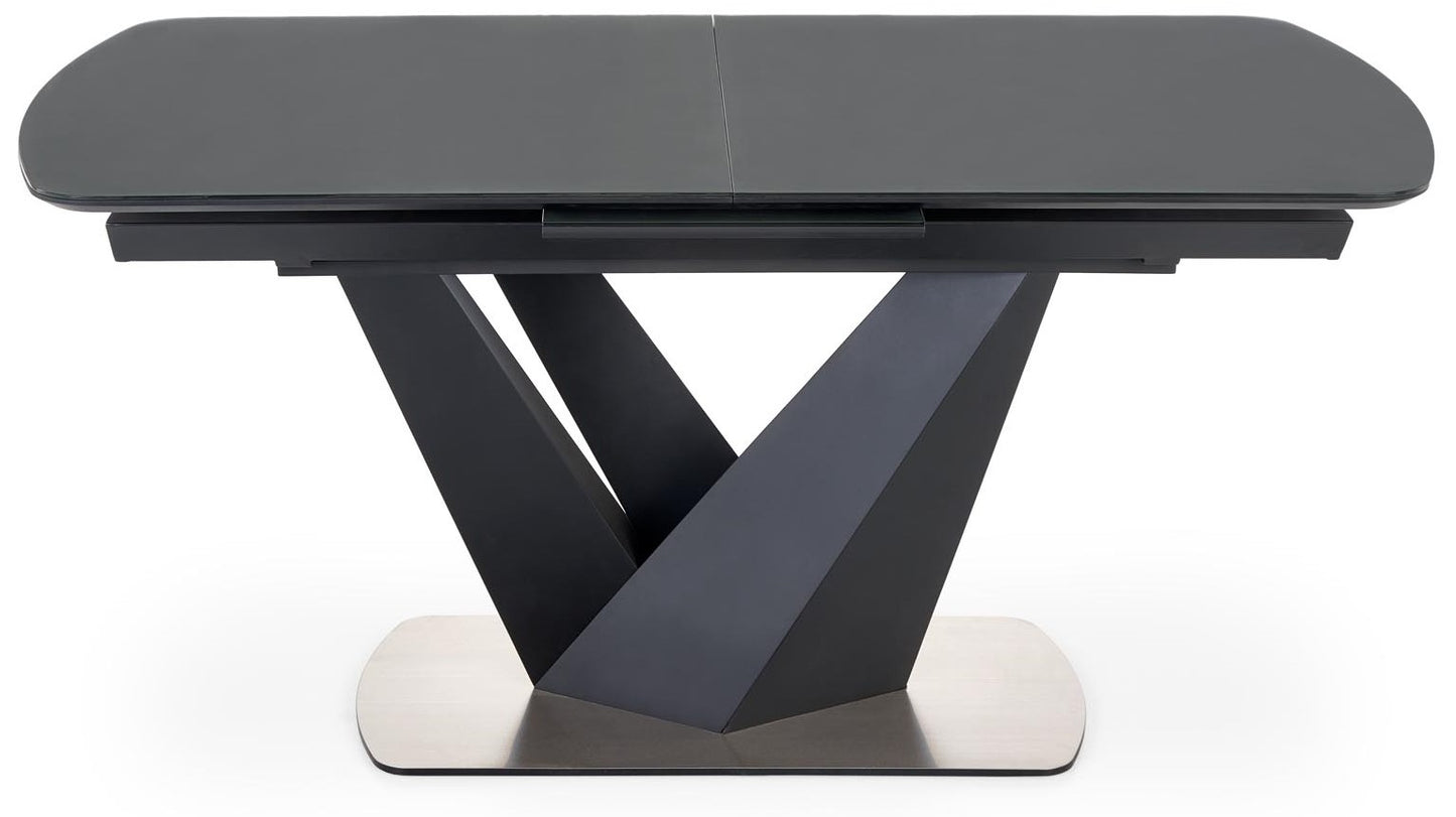 Kitchen Table Patrizio | size: Length: 90cm, Width: 200cm, Height: 77cm | color: Black/Grey | image: 2 | variant: 1012581