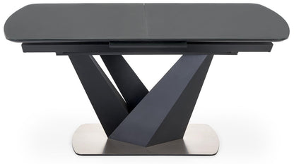 Kitchen Table Patrizio | size: Length: 90cm, Width: 200cm, Height: 77cm | color: Black/Grey | image: 2 | variant: 1012581