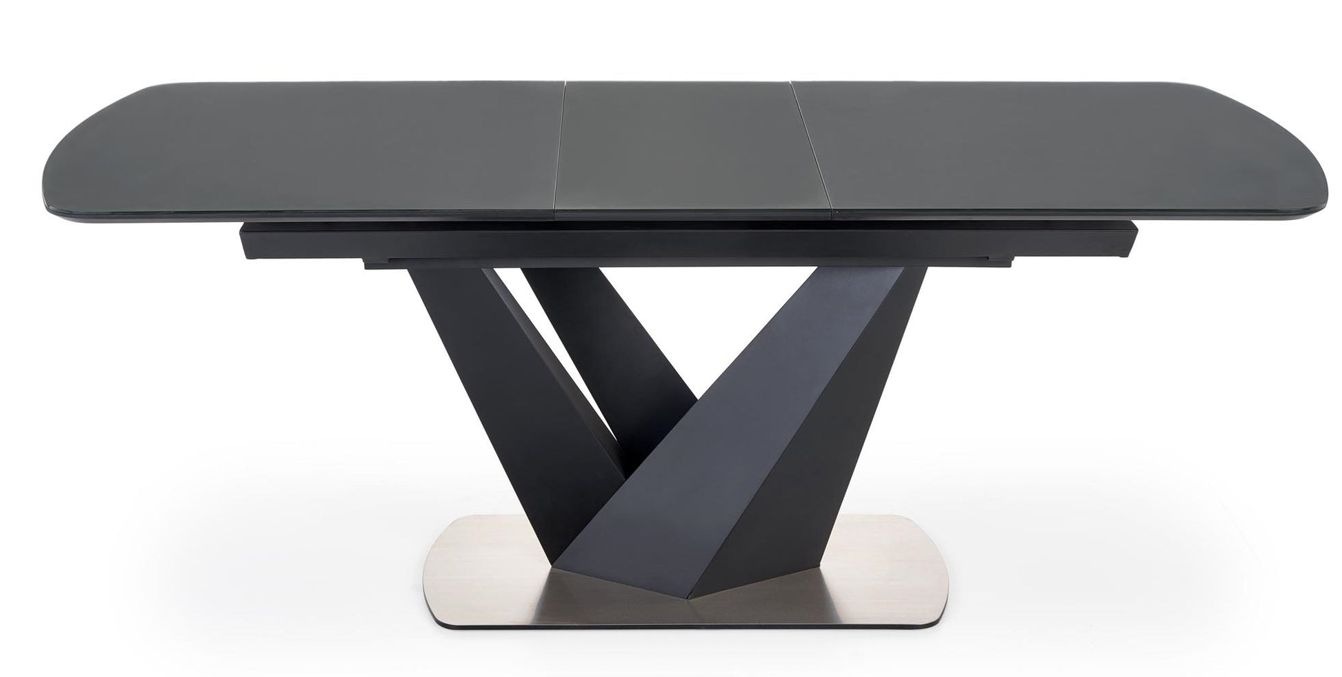 Kitchen Table Patrizio | size: Length: 90cm, Width: 200cm, Height: 77cm | color: Black/Grey | image: 3 | variant: 1012581