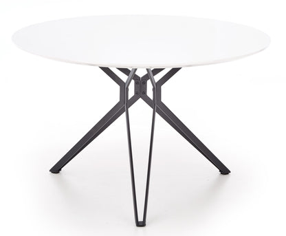 Kitchen Table Pixel | size: Length: 120cm, Width: 120cm, Height: 76cm, Diameter: 120cm | color: White/Black | image: 1 | variant: 1011247