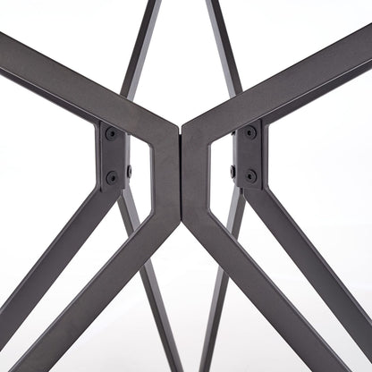 Kitchen Table Pixel | size: Length: 120cm, Width: 120cm, Height: 76cm, Diameter: 120cm | color: White/Black | image: 3 | variant: 1011247