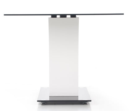Kitchen Table Porth | size: Length: 90cm, Width: 160cm, Height: 76cm | color: White/Black | image: 5 | variant: 1006820