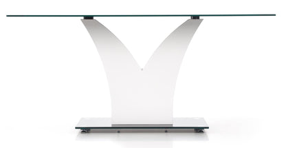 Kitchen Table Porth | size: Length: 90cm, Width: 160cm, Height: 76cm | color: White/Black | image: 6 | variant: 1006820
