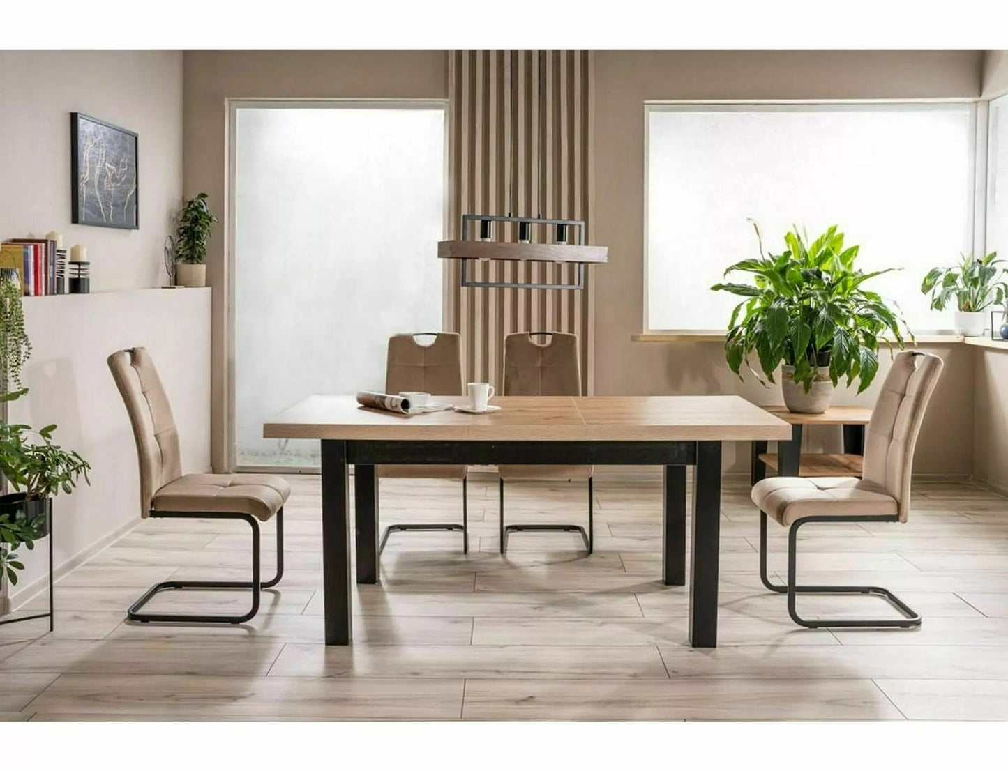 Kitchen Table Presto | size: Length: 80cm, Width: 218cm, Height: 78cm | color: Oak | image: 3 | variant: 1017923